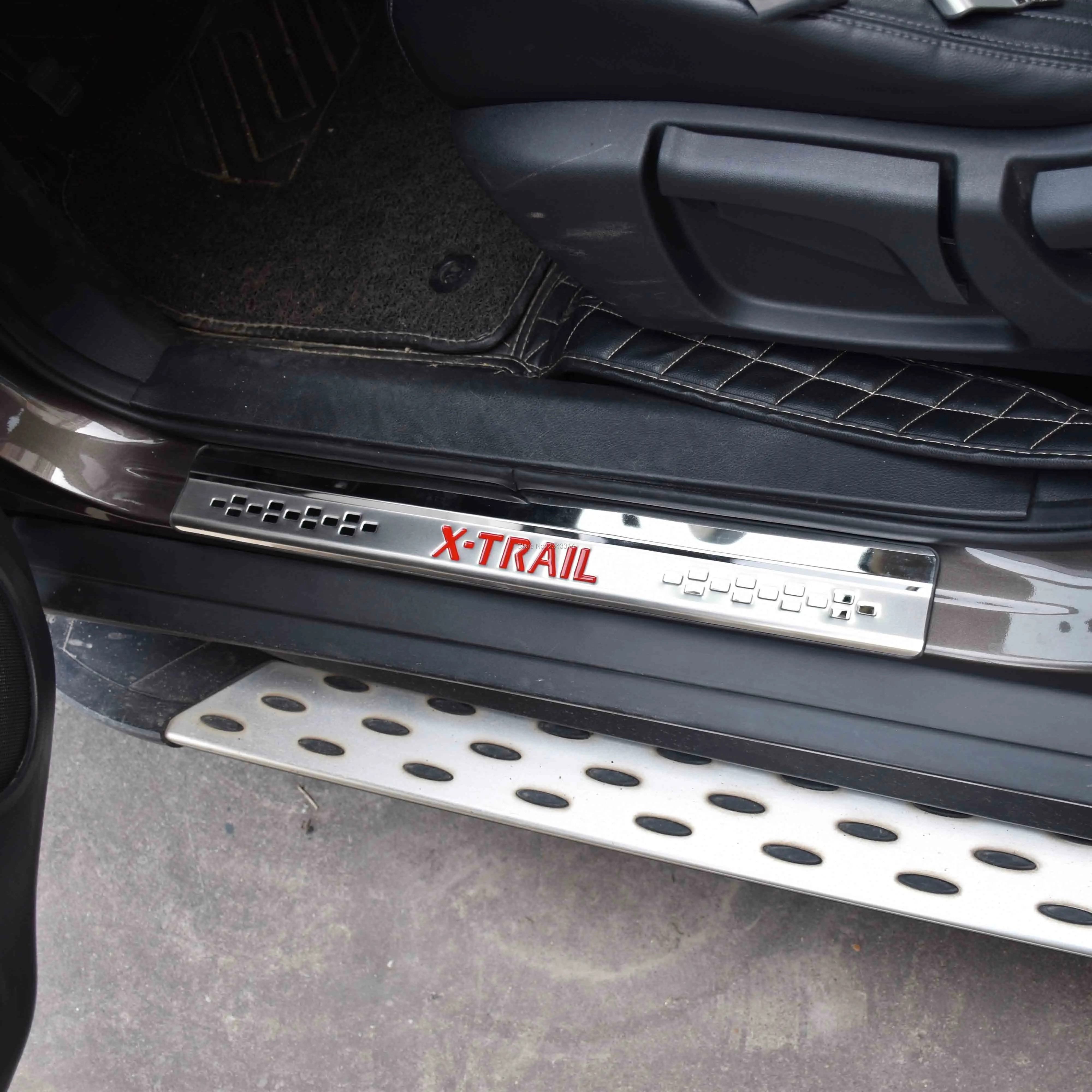 

For Nissan X-TRAIL T32 2014-2019 2020 Accessories Stainless Door Sills Scuff Kick Plate Protectors Trim Guard Cover Car Styling