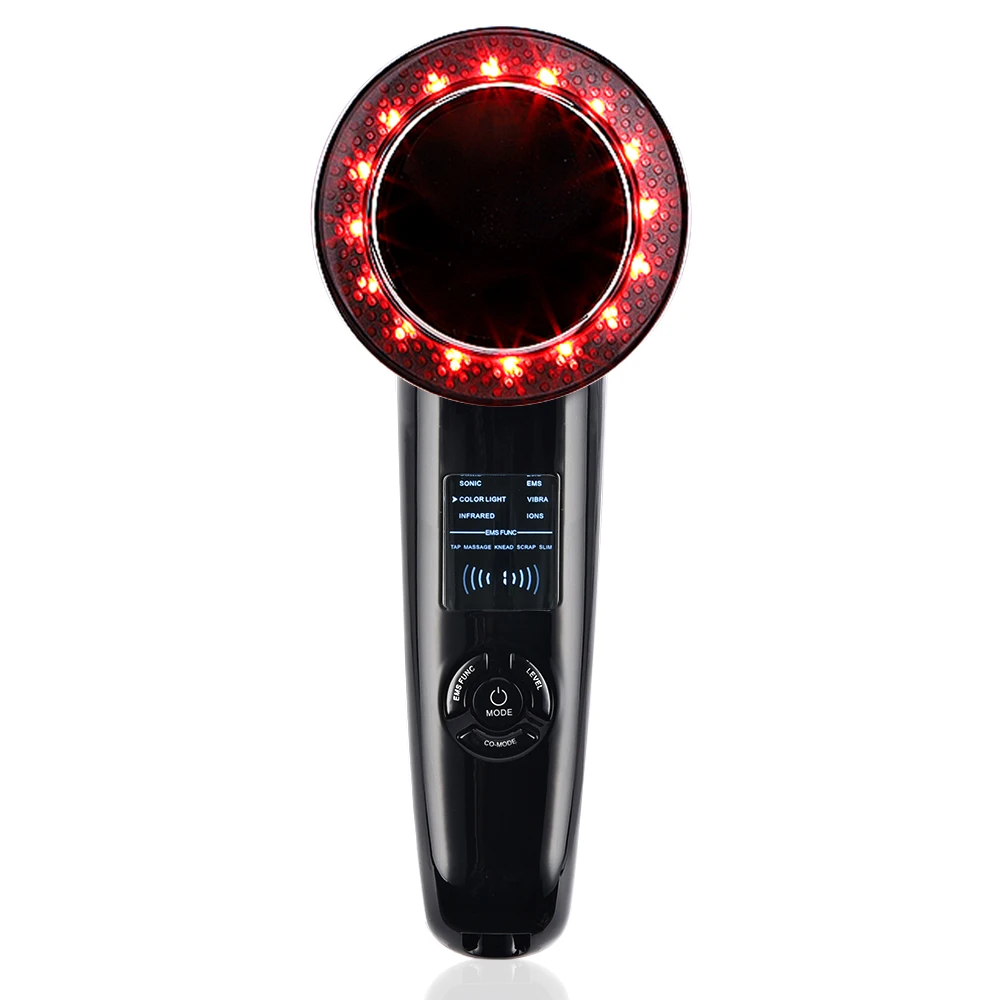 Koop 6 In 1 Lichaam Afslanken Stimulator Ultrasone Golf Ems Vibratie Infrarood Therapie Vet Brander Apparaat Gewichtsverlies Anti Cellulitis Huid