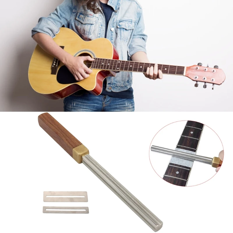 

Guitar Fret Crowning File, Fret Edge File, Fret End Rounded Tool, Diamond Coating, Multi-Function Guitar Fret Tools