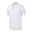 Рубашка-поло мужская быстросохнущая, повседневная сорочка из дышащей эластичной ткани, с коротким рукавом, лето