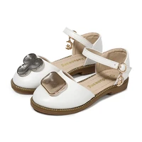 skoex childrens princess shoes fashion girls flat party dress shoes slip on dance sandals spring autumn little girl uniform shoe