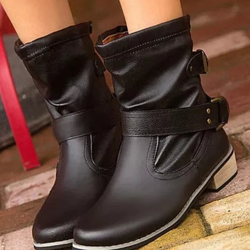 Женские зимние ботинки мотоциклетные женская обувь новинка 2020 модная