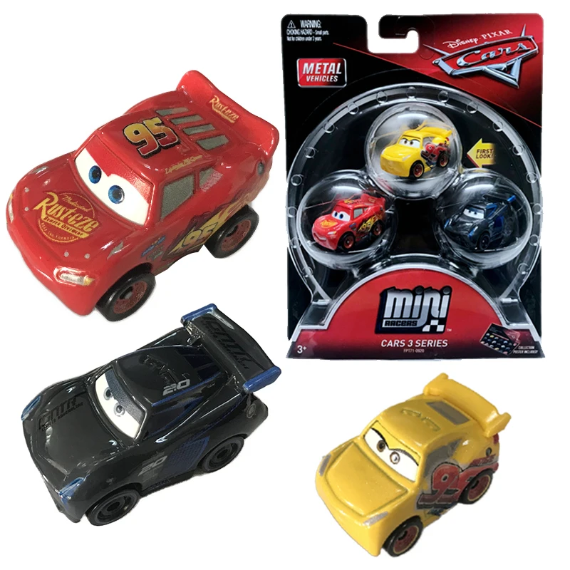 Мини-машинки Disney Pixar Джексон Круз Молния Маккуин Литые металлические модели