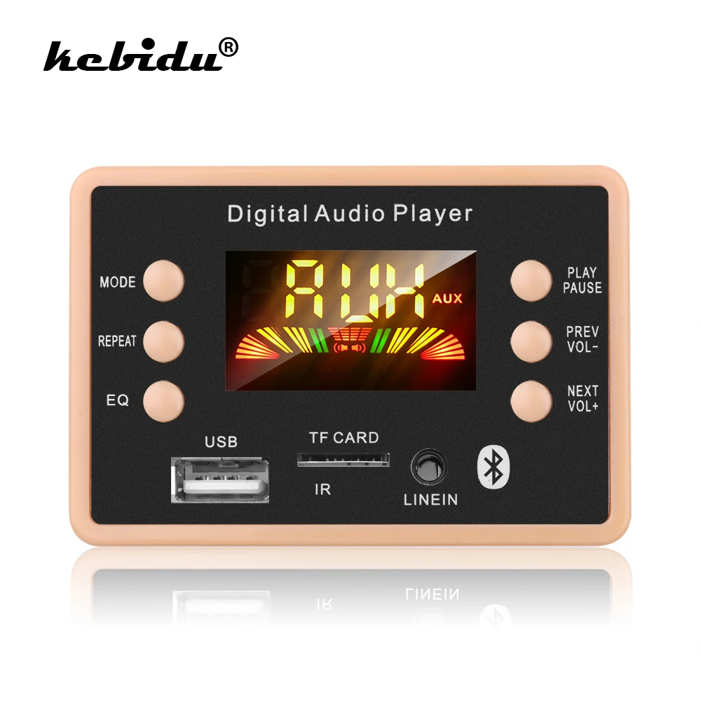 Kebidu беспроводной Bluetooth 5 0 MP3 декодер плата модуль в 12 В AC6926 чипсет FM-радио FLAC WMA WAV