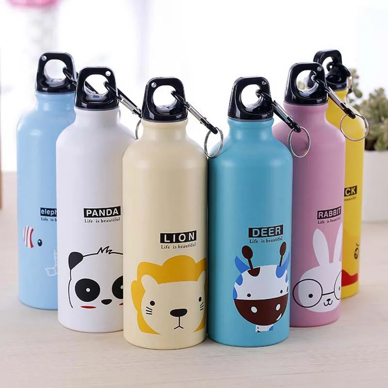 

Portable Cartoon Drinkware Gym Sports kids Water Bottles Outdoor Travel Cycling Camping Bicycle Kids Cartoon Water Bottle