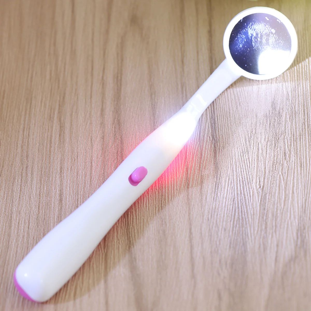 

Зеркало для наблюдения за полостью рта и зубами с ярсветодиодный ным светильник для ухода (фиолетовый)