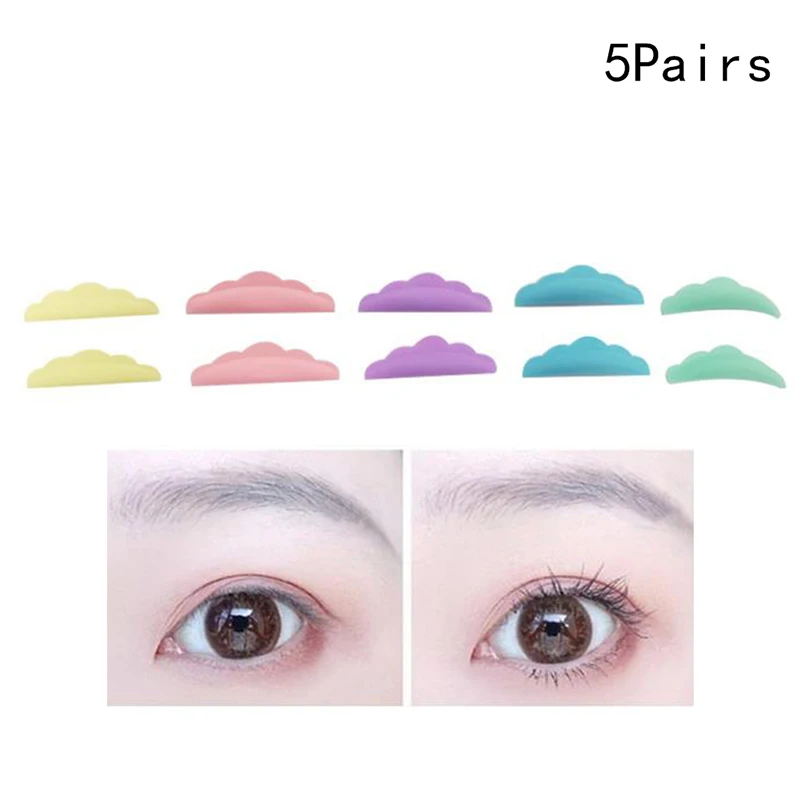 

5Pairs Silicone Eyelash Perming Pad Lashes Rods Shield Lifting 3D Eyelash Makeup Tools