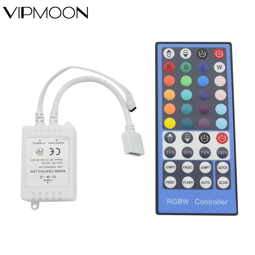 Новогодний светодиодный диммер 12-24 В 40 кнопок 5 контактов ИК-пульт дистанционного