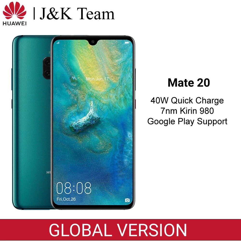 Huawei Mate 20 глобальная версия 6 ГБ 128 Гб Смартфон NFC Android 9 0 Kirin 980 53 дюймов 3 задняя
