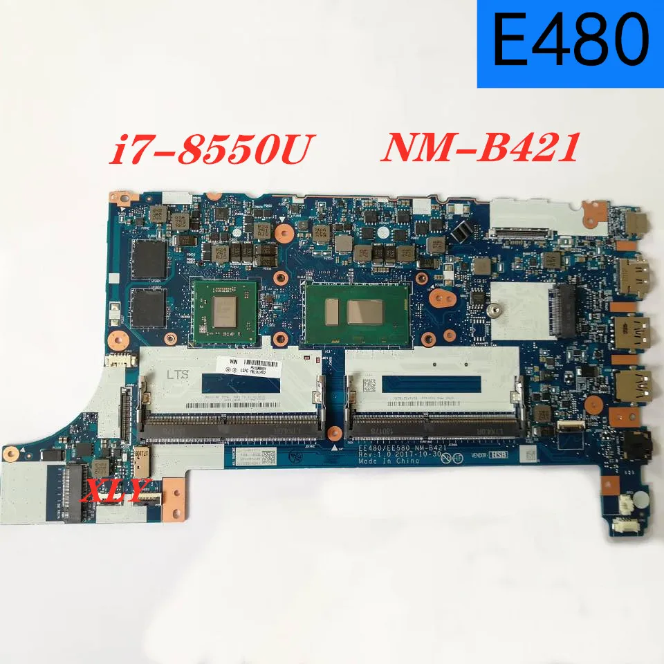 Подходит для Lenovo ThinkPad E480 материнская плата Mn B421 с SR3LC I7 8550U независимая видеокарта
