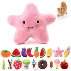 1 шт. Плюшевый игровой комплекс для кошек жевать скрипучий игрушки Интерактивная кошка собака укуса чистые зубы игрушка творческий мультфильм котенок кошка игрушка принадлежности