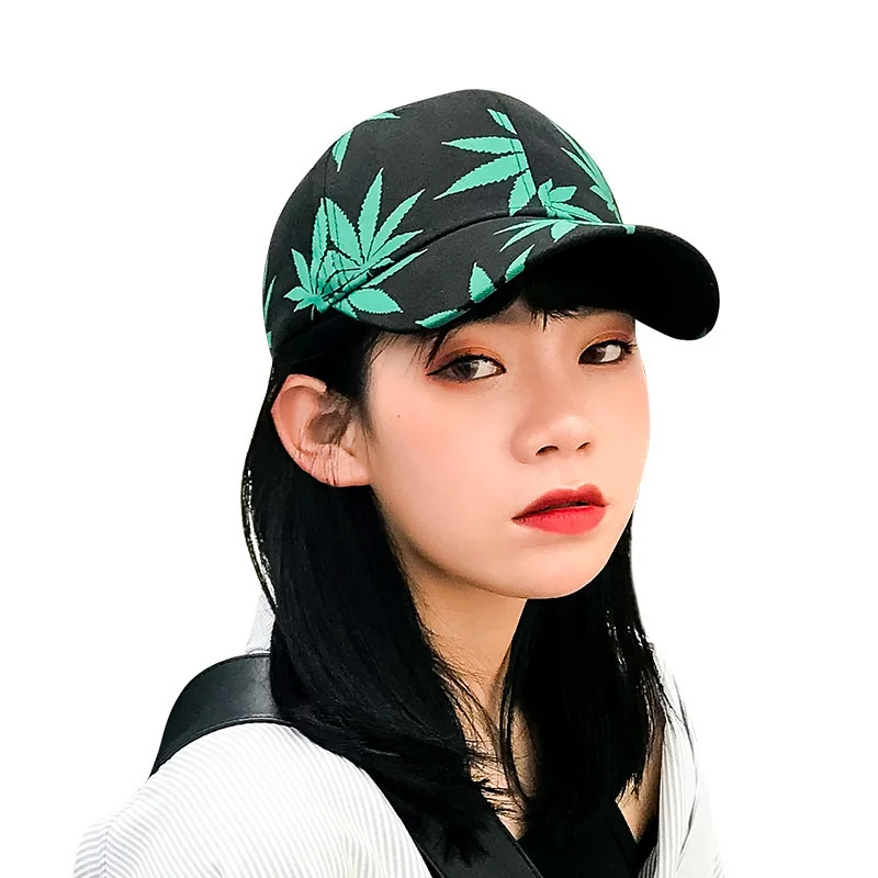 Weed Snapback Hat New Fashion Maple Leaf Baseball Cap Bone Men Women Summer Casual Cotton Printed Swag Hip Hop Fitted Cap Gorras