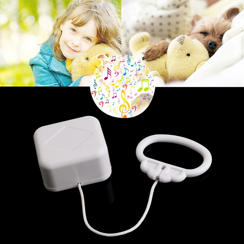 Pull String Cord Music Box White Baby Bed Bell Kids Toy Random Songs BX0D | Игрушки и хобби