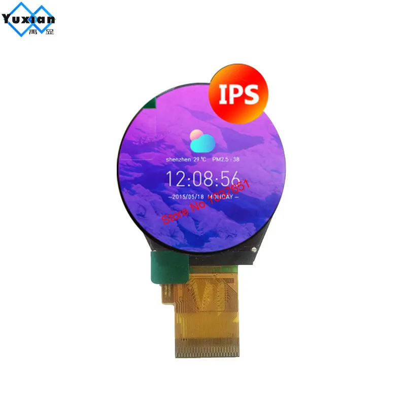 1 3-дюймовый TFT цветной ЖК-дисплей Круглый Круг 240*240 RGB sip mcu 45pin ST7789V | Электроника