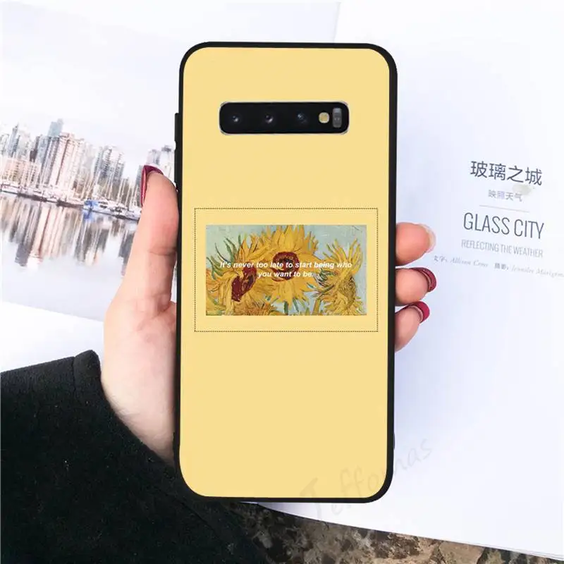 

Yellow flower Small daisy sunflowe Phone Case For Samsung galaxy S 8 9 10 20 21 30 A 30 50 51 70 note 10 plus Ultra 5g