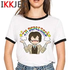 Bungou бродячие собаки чууя накахара топ футболки женская уличная одежда tumblr эстетические топы футболки белая футболка