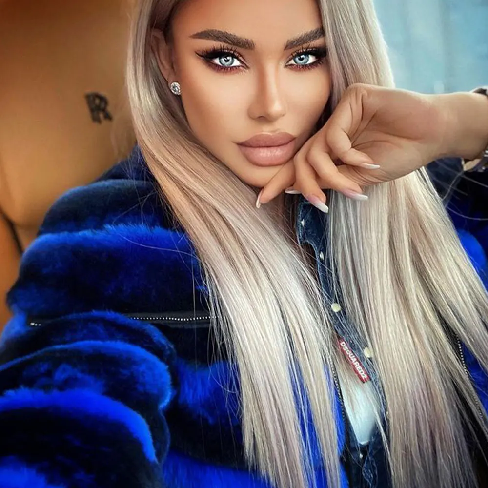 Fashion Women Real Rex Rabbit Fur Jacket Full Pelt Woman Winter Fashion High Quality Genuine Rex Rabbit Fur Coats Short Overcoat