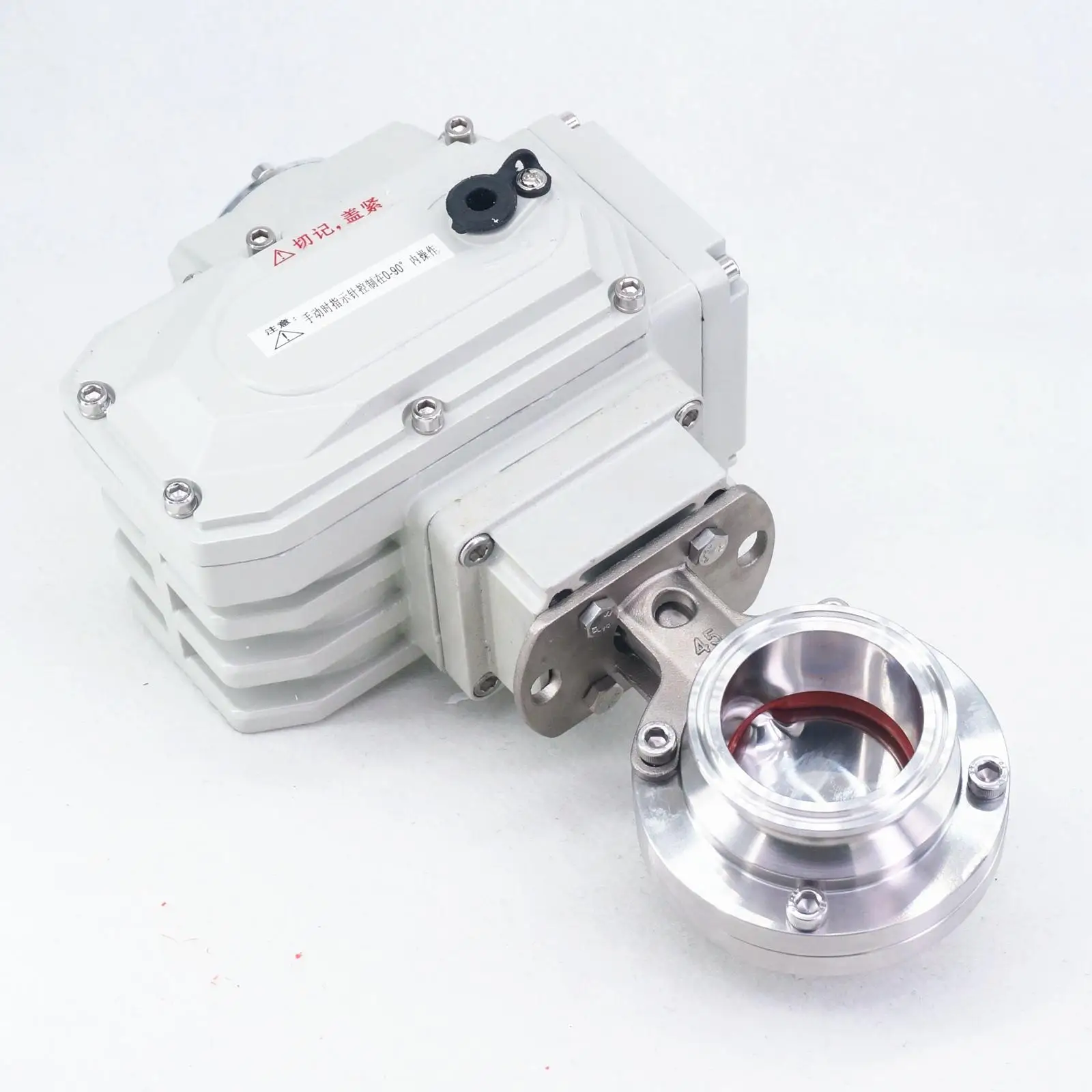 

220 В/24 В три зажима 1,5 дюйма 2 дюйма 304 нержавеющая сталь санитарный наконечник электрический клапан-бабочка для домашнего пивоварения