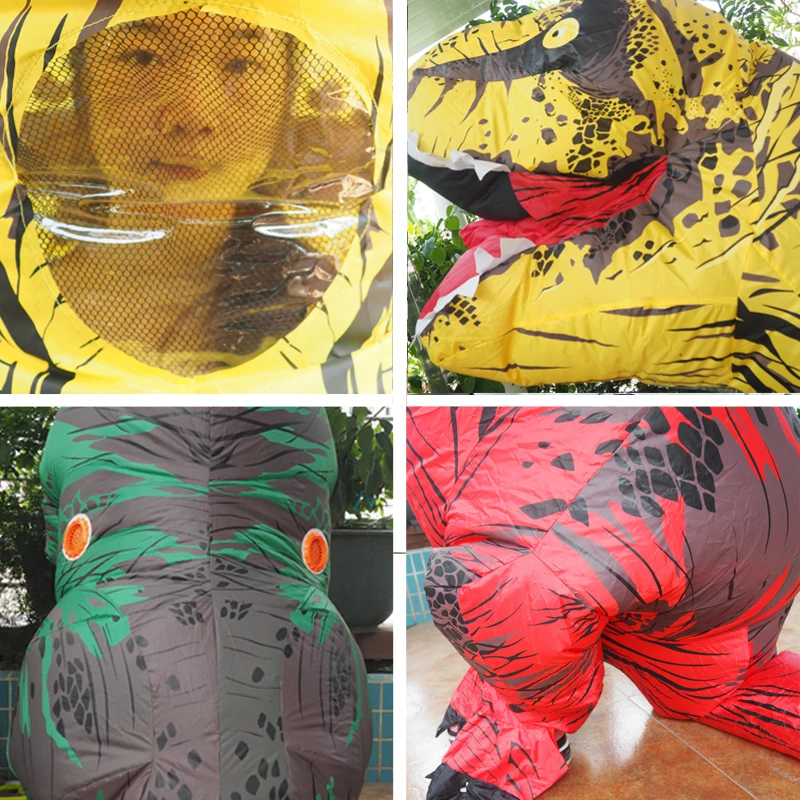 

Inflatable T REX Dinosaur Costumes Blow Up Dinosaur Party Cosplay Mascot Carnival Halloween Costume For Kids Adult Dino Costume