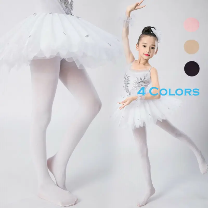 Модные Стрейчевые чулки для девочек детские Чулочные изделия танцевальные