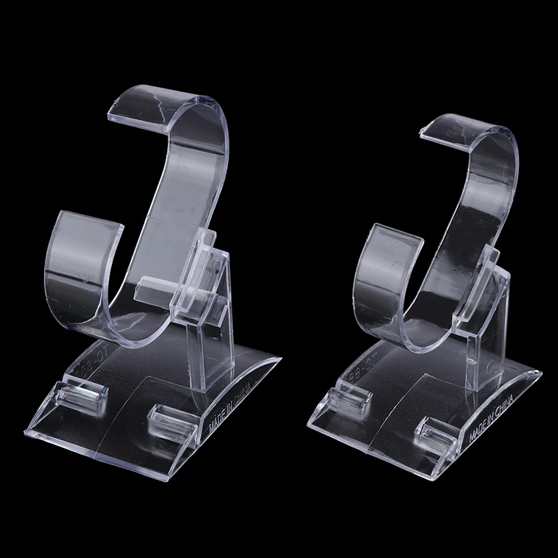 

3Pcs Clear Watch Display Holder Stand Rack Showcase Tool Transparent Wristwatch Lightweight Stand Case Acrylic