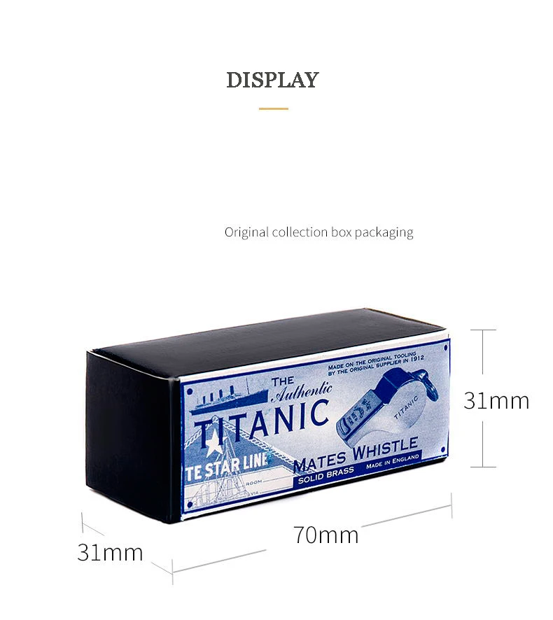 ACME Titanic58 сентениальный металлический медный свисток Большой Открытый выживания обучение свисток коллекция