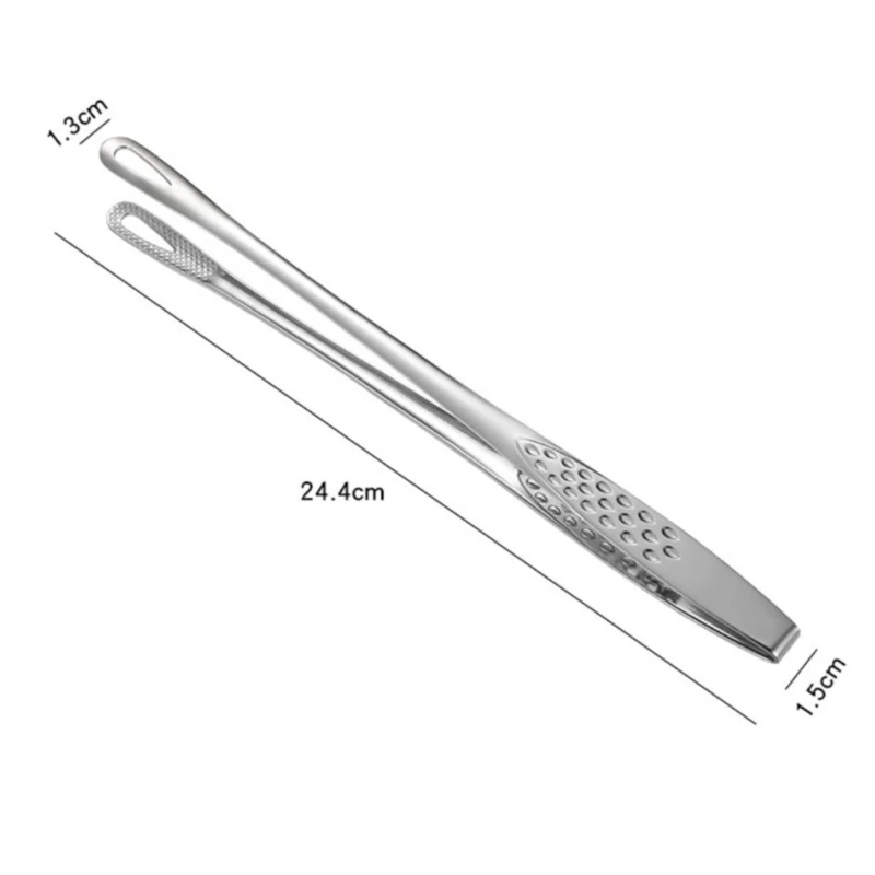 

Stainless Steel Food Tongs Utensils Buffet Cooking Tool Anti Heat Bread Clip Pastry Clamp Barbecue Kitchen Tongs