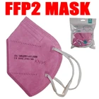 FFP2 маска для лица CE KN95 маска с фильтром для взрослых ffp2mask 5-слойная защитная маска для макияжа fpp2 Пылезащитная маска розовый респиратор