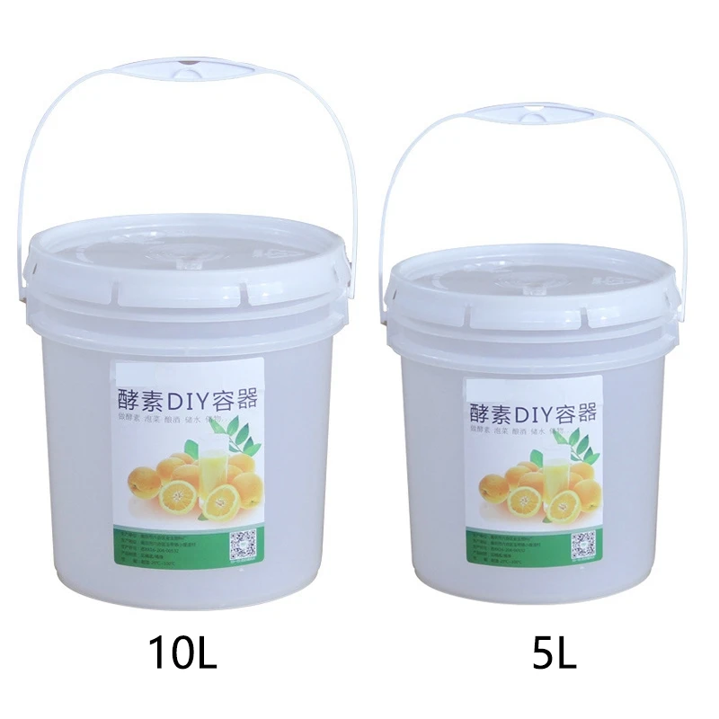 

Plastic Bucket for Wine Fermentation Leakproof Container Beer Fermenter with Airlock Faucet and Lid