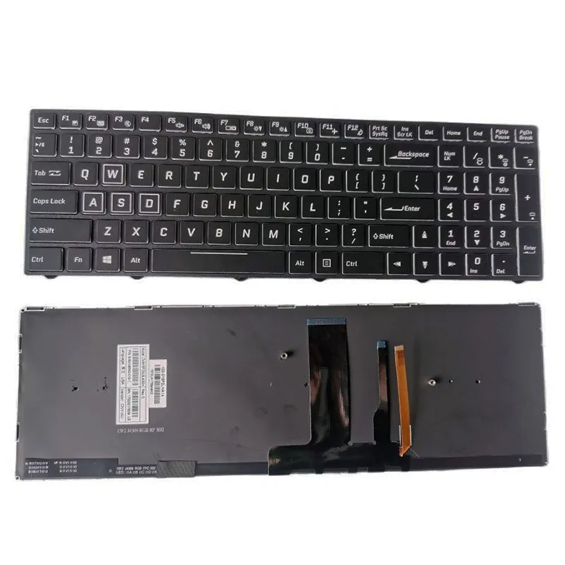 Цветная клавиатура с подсветкой для CLEVO N850 CVM15F23USJ4309 6-80-N85H0-011-1 CVM15F23USJ430B CVM15F2300J430M