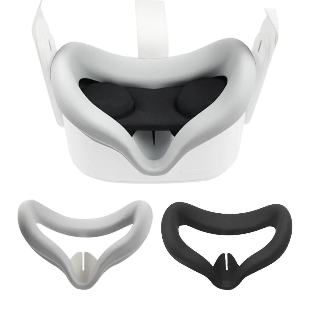 

Silicone Gaming VR Facial Cushion Set Controller Grip Cover Easy Install Replacement Parts Soft Washable Lens For Oculus Quest 2