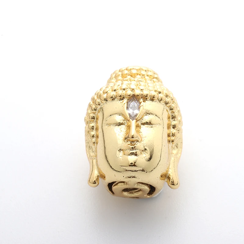 4 цвета 1 шт Оригинальные античные белые золотые медные бусины с головой Будды