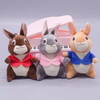 12pcslot 10cm rabbit random combination mini cute soft plush keychain for bag key pendan