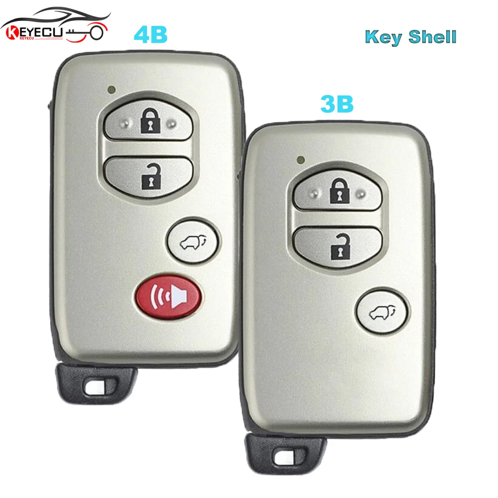 KEYECU умный дистанционный ключ чехол 3/4 Кнопка Fob для Toyota SUV FCCID: HYQ14ACX|Ключ от авто| |