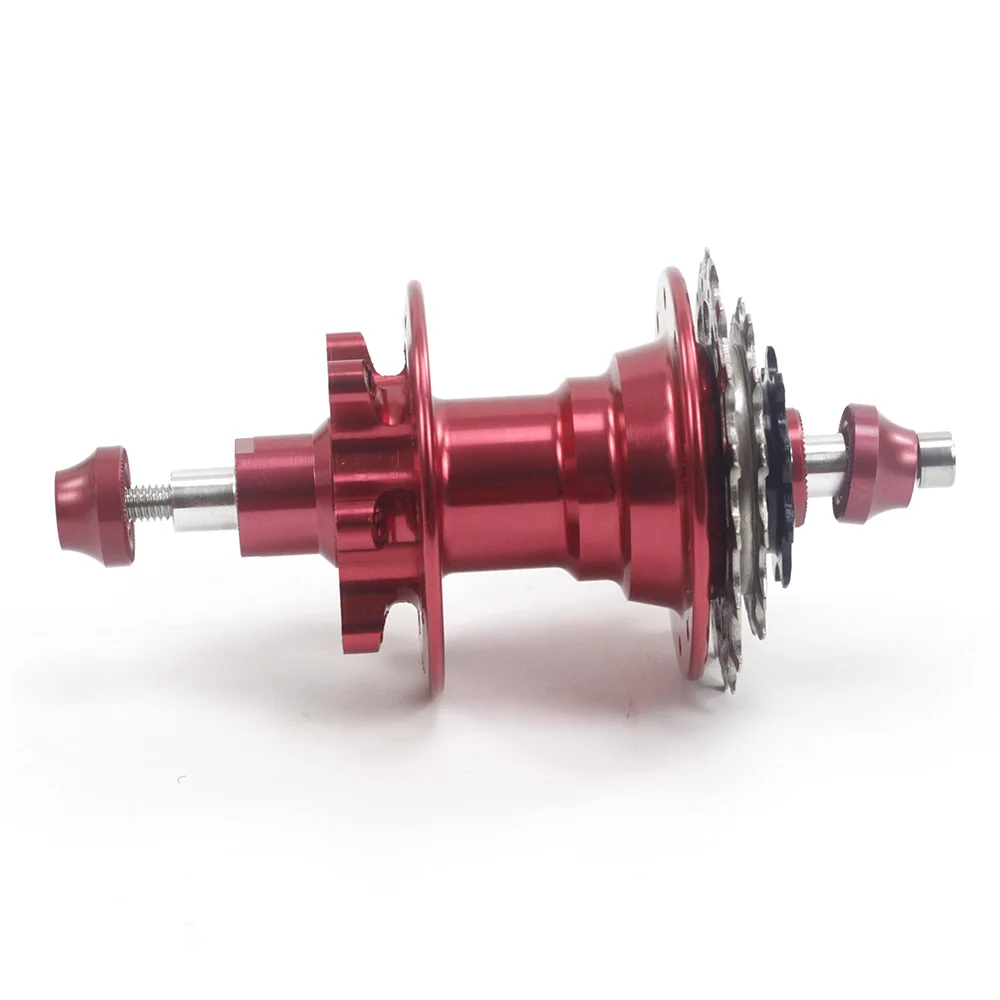 red rear with cog Silverock велосипедные ступицы с ЧПУ 74 мм 88 мм 20 ч с 3 скоростными звездочками, дисковый тормоз, велосипедный подшипник, ступица для складного велосипеда, Детские балансировочные велосипеды - Цвет: red rear with cog