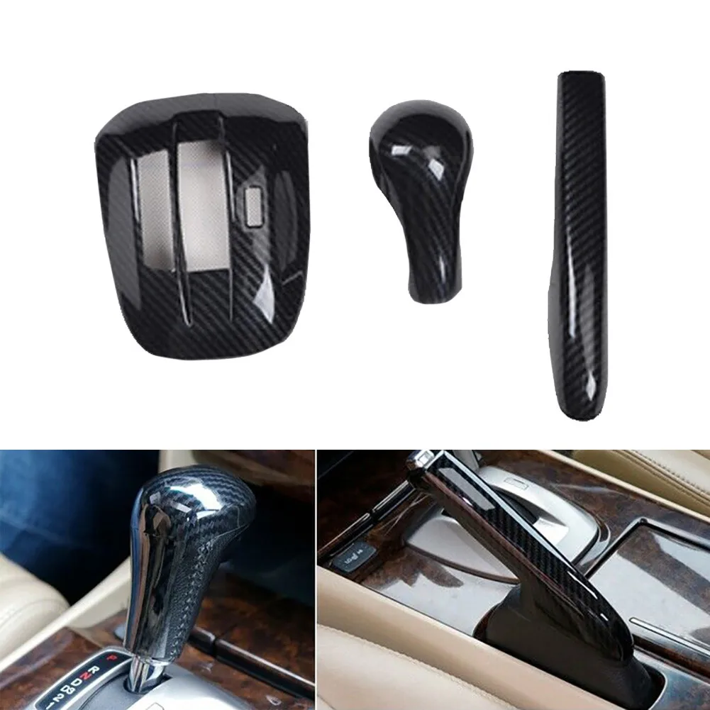 

2008-2013 Cover Trim 3pcs/set ABS Carbon Fiber Gear Shift High Quality