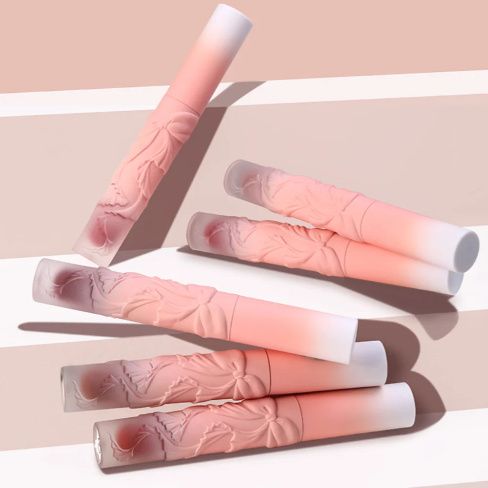 

Embossed Bow Lip Mud Velvet Matte Lip Gloss Student Cheap Lipstick Beautiful Cute Charming Return Rate