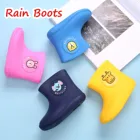 Детские непромокаемые ботинки для малышей, для маленьких детей, для мальчиков и девочек, милая Женская водонепроницаемая Нескользящая детская обувь для дождя