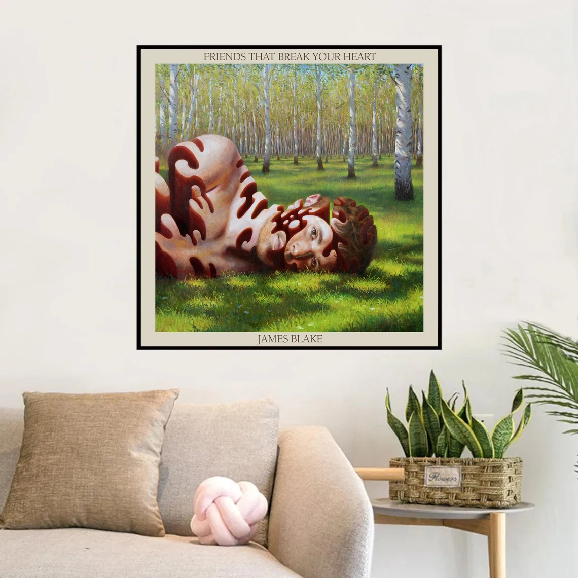 

James Blake Friends That Break Your Heart Rap Music Album Cover Poster Canvas Print Home Decoration Wall Painting ( No Frame )