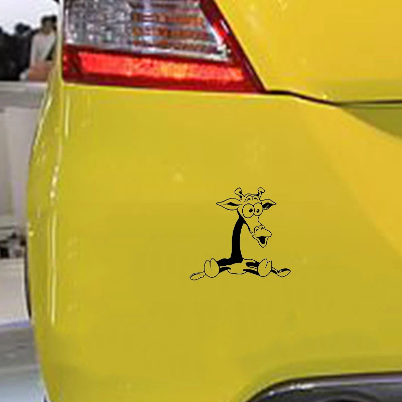 

14.4cm*13.1cm Giraffe Animal Decal Motorcycle Decor Car Sticker Cute And Interesting Fashion car accessories
