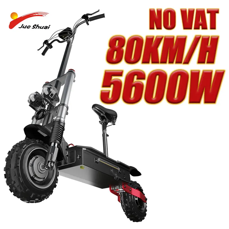 

EU USA STOCK Electric Scooter 60V 5600W Max Speed 80 KM/H patinete elétrico 11 inch Off-Road E Scooter for Adult 26 Ah Battery