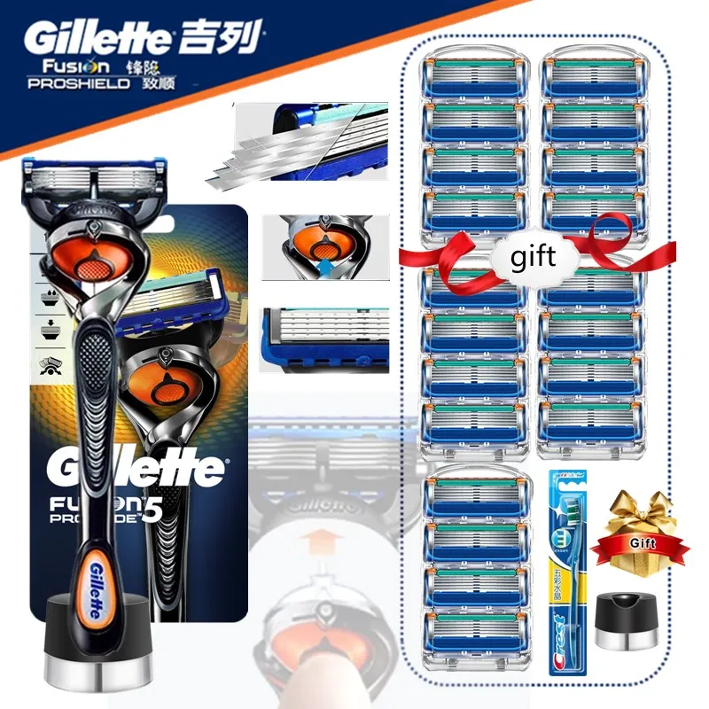 

Gillette Fusion Proglide Razors Blade for Men Machine for Shaving Replaceable Blade For Shaving Blades Gillette Shaver with Base