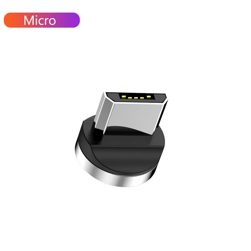 1 2 м Магнитный зарядный кабель Micro USB для samsung huawei LG Быстрая зарядка магнит Android мобильный телефон кабель для передачи данных - Цвет: For Micro Plug