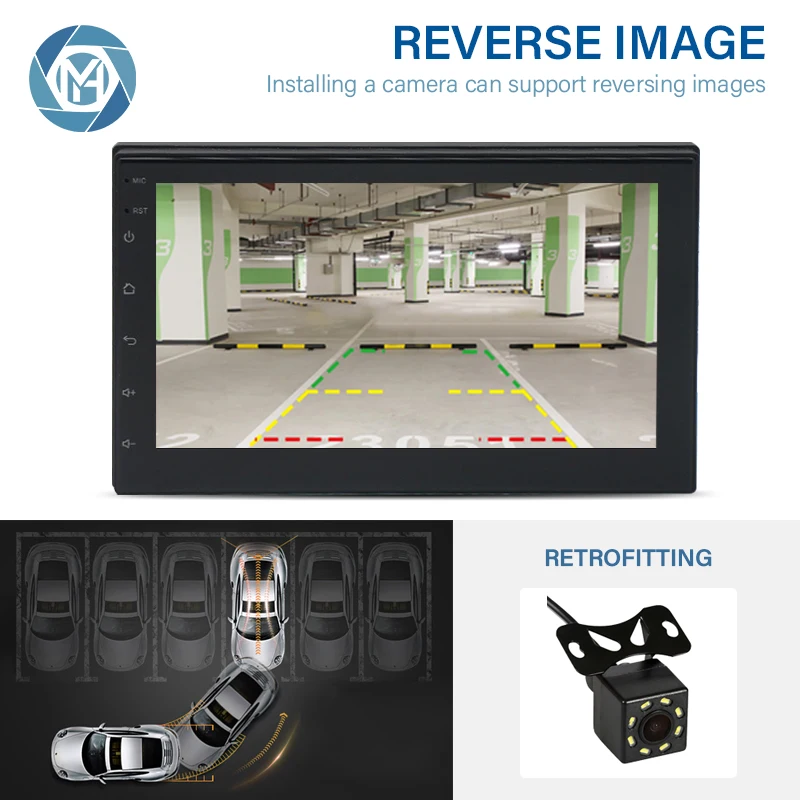 

7 Inch Android Car DVD Player With BT Car Radio Multimedia Video Player Navigation GPS Android Double Din Car Stereo