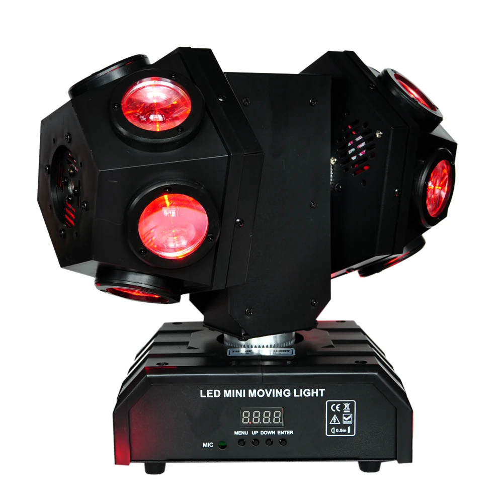 Новейший светодиодный супер-луч миниатюрный вращающийся головной светильник с