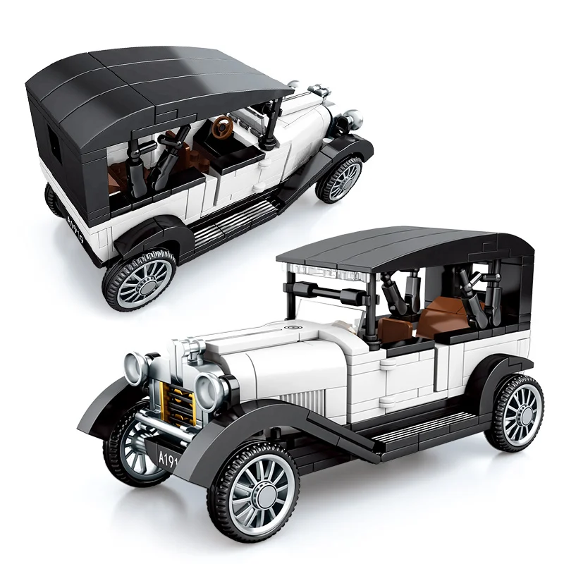 Блоки Sembo антикварные автомобили винтажная городская модель buliding наборы moc Speed