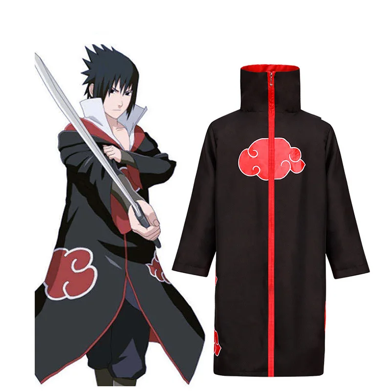 Аниме халат Плащ накидка косплей костюм одежда с капюшоном красное облако