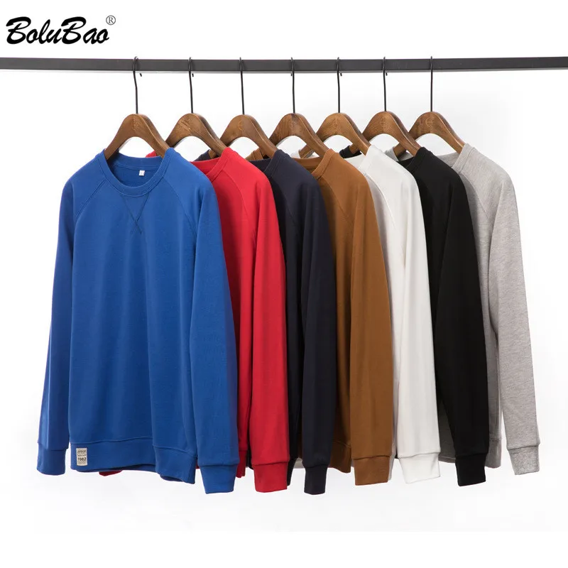 

BOLUBAO Spring New Men Fashion Sweatshirts Trendy Brand Men's O-Neck Casual Hoodies Sweatshirt Male Solid Sweatshirts Tops