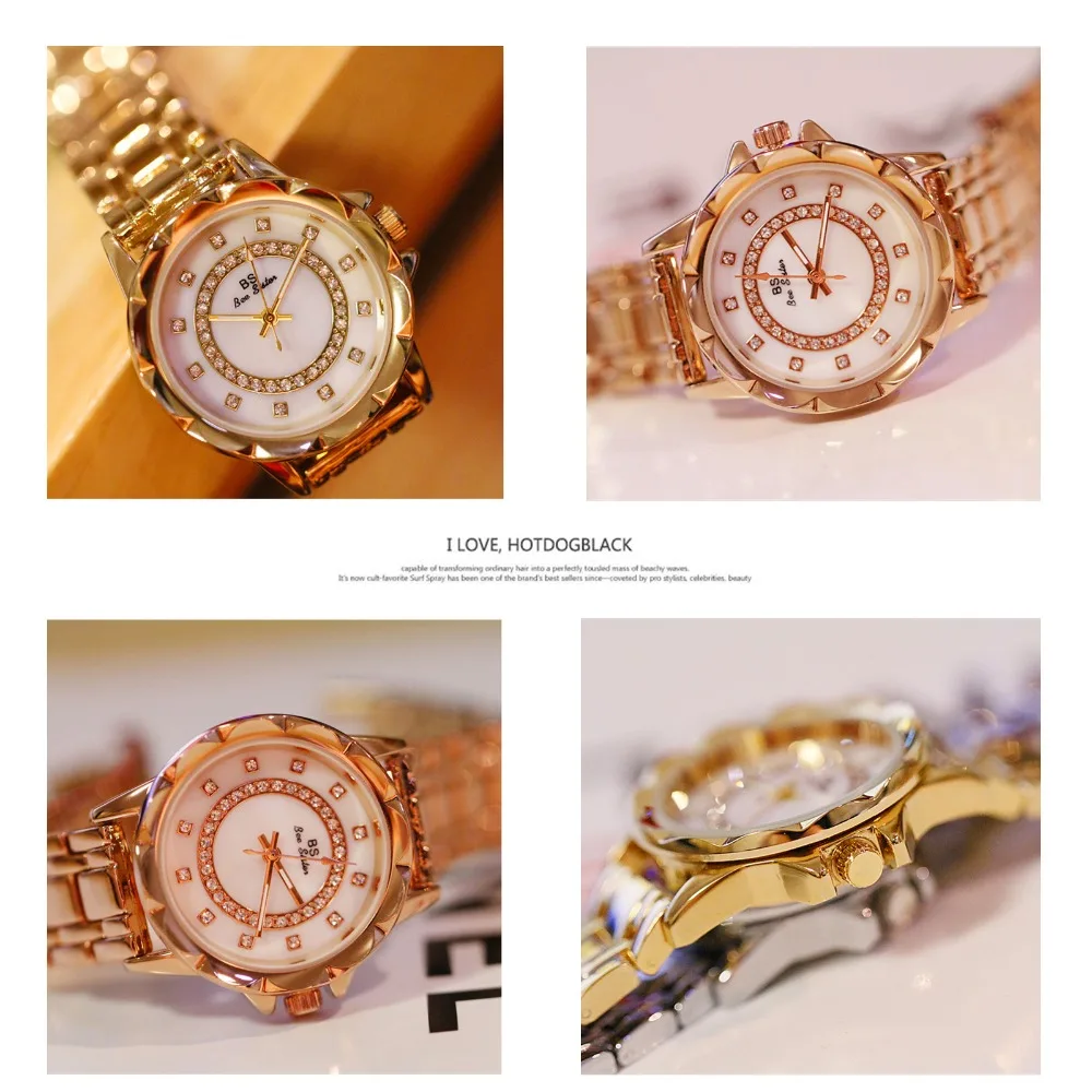 

Diamond Women Luxury Brand Watch 2021 Rhinestone Elegant Ladies Watches Gold Clock Wrist Watches For Women2020