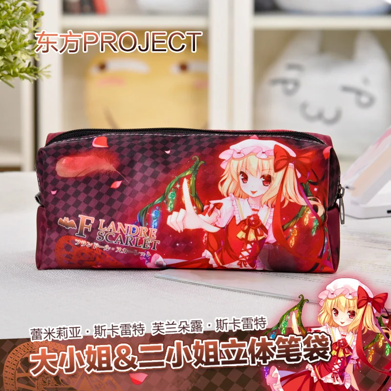 

Чехол Flandre Scarlet для карандашей, чехол для карандашей, пенал, школьная офисная сумка для ручек, канцелярские принадлежности 286